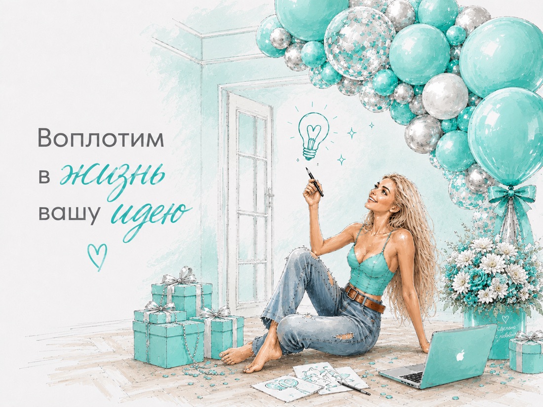 Воплотим в жизнь вашу идею — оформление воздушными шарами
